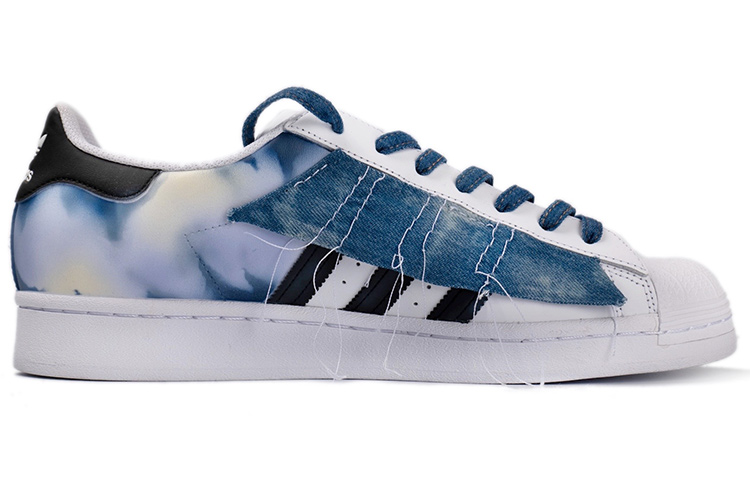 [Custom Shoes] adidas Originals Superstar 'Deconstructed American Retro Washed Denim Hand-Painted Graffiti Vibe' 圖 3