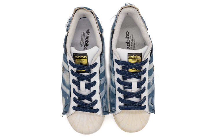[Custom Shoes] adidas Originals Superstar 'Deconstructed Retro Girl Theme - Blue Denim Graffiti Vibe' 圖 4