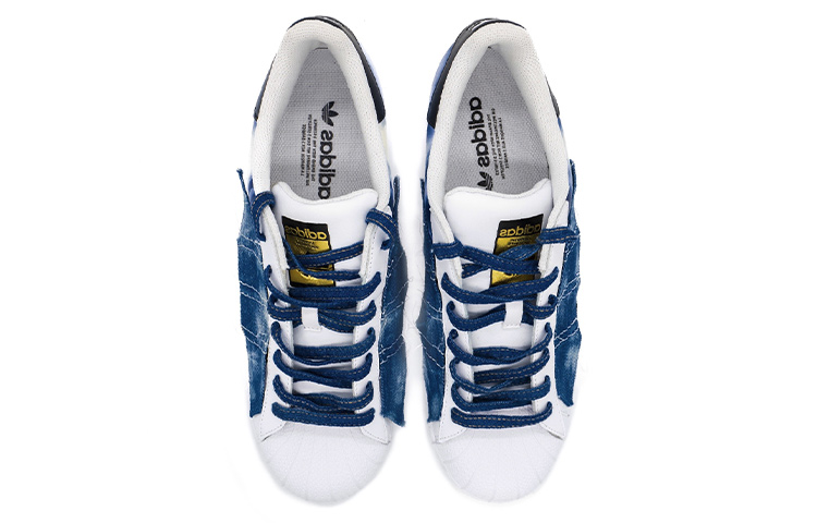 [Custom Shoes] adidas Originals Superstar 'Deconstructed American Retro Washed Denim Hand-Painted Graffiti Vibe' 圖 5