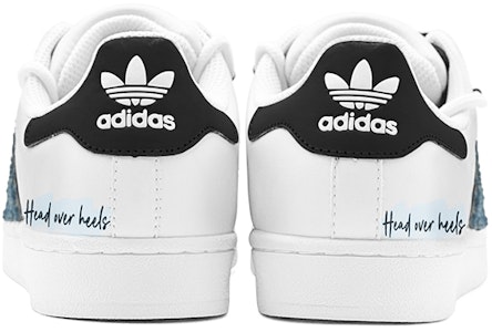 【訂製運動鞋】adidas originals SUPERSTAR 街頭風格 解構風 牛仔布 特製鞋盒 防滑 低筒 滑板鞋 男女款 藍白 Purchase 【訂製運動鞋】adidas originals SUPERSTAR 街頭風格 解構風 牛仔布 特製鞋盒 防滑 低筒 滑板鞋 男女款 藍白