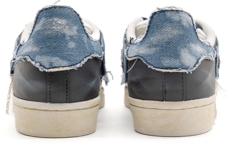 [Custom Shoes] adidas Originals Superstar 'Deconstructed Retro Girl Theme - Blue Denim Graffiti Vibe' 圖 5