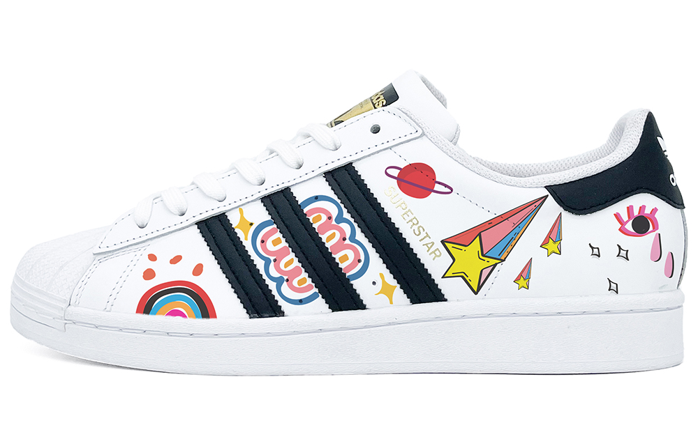[Custom Shoes] adidas Originals Superstar 'Dopamine Graffiti Rainbow'