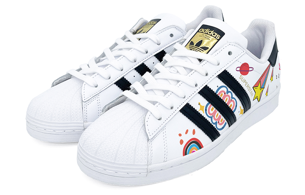 [Custom Shoes] adidas Originals Superstar 'Dopamine Graffiti Rainbow' 圖 3