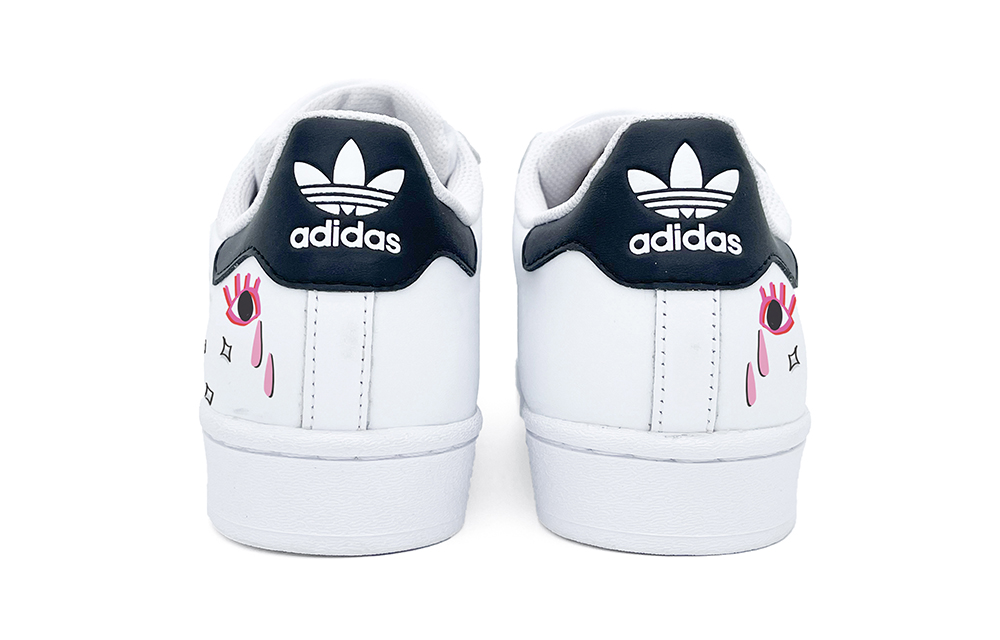 [Custom Shoes] adidas Originals Superstar 'Dopamine Graffiti Rainbow' 圖 4