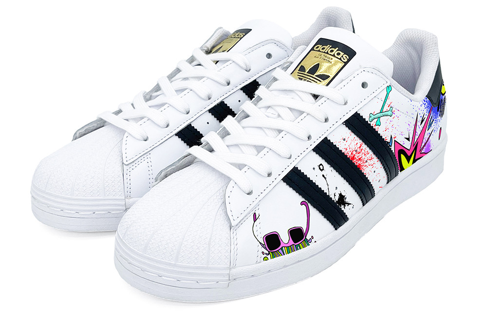 Shop [Custom Shoes] adidas Originals Superstar 'Dopamine Multicolor Graffiti'