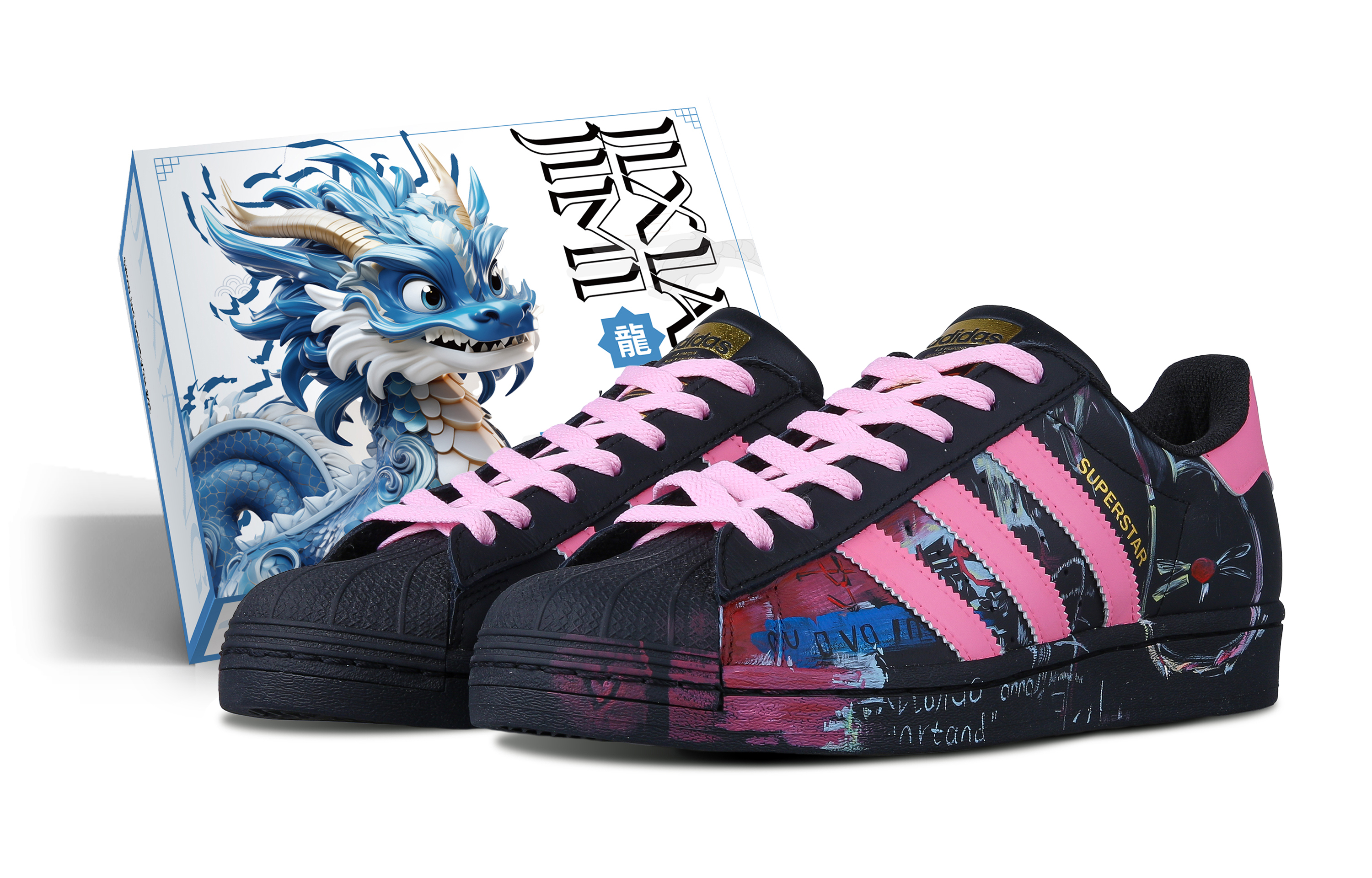 Buy [Custom Shoes] adidas Originals Superstar 'Graffiti Pink Rabbit'