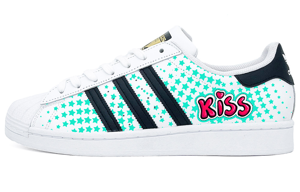 Order [Kasut Custom] adidas Originals Superstar 'Green Star Kiss' EG4958(Team2-绿色星星Kiss)