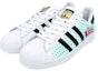Shop 【訂製球鞋】 adidas originals Superstar 貝殼頭 綠色星星Kiss 低筒 滑板鞋 男女款 綠色