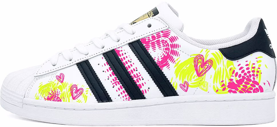 custom-shoes-adidas-originals-superstar-heart-doodle-pink-green
