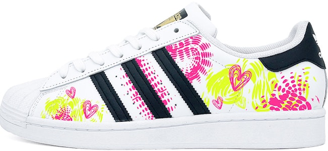 【訂製球鞋】 adidas originals Superstar 貝殼頭 撞色愛心塗鴉 低筒 板鞋 男女款 粉綠色 Buy 【訂製球鞋】 adidas originals Superstar 貝殼頭 撞色愛心塗鴉 低筒 板鞋 男女款 粉綠色