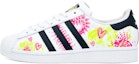 Buy 【訂製球鞋】 adidas originals Superstar 貝殼頭 撞色愛心塗鴉 低筒 板鞋 男女款 粉綠色