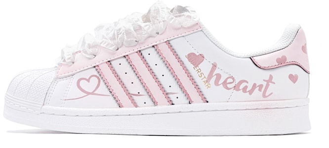 아디다스 오리지널 슈퍼스타 '하트 낙서' (커스텀) EG4958(TeamS-粉白爱心HeartS-BOX) Buy 아디다스 오리지널 슈퍼스타 '하트 낙서' (커스텀) EG4958(TeamS-粉白爱心HeartS-BOX)