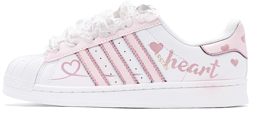 아디다스 오리지널 슈퍼스타 '하트 낙서' (커스텀) EG4958(TeamS-粉白爱心HeartS-BOX) Buy 아디다스 오리지널 슈퍼스타 '하트 낙서' (커스텀) EG4958(TeamS-粉白爱心HeartS-BOX)