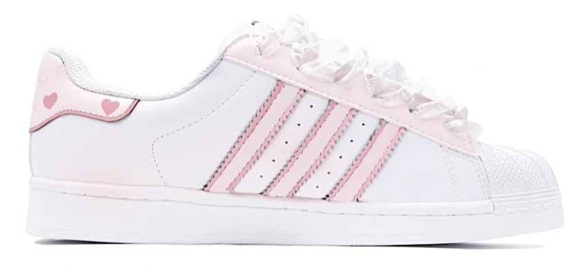 아디다스 오리지널 슈퍼스타 '하트 낙서' (커스텀) EG4958(TeamS-粉白爱心HeartS-BOX) Order 아디다스 오리지널 슈퍼스타 '하트 낙서' (커스텀) EG4958(TeamS-粉白爱心HeartS-BOX)