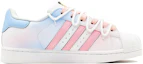 Shop 【訂製球鞋】 adidas originals SUPERSTAR 雙節禮餚 幻彩蝴蝶 特殊鞋盒 鴛鴦配色設計 低筒 板鞋 男女同款 粉藍