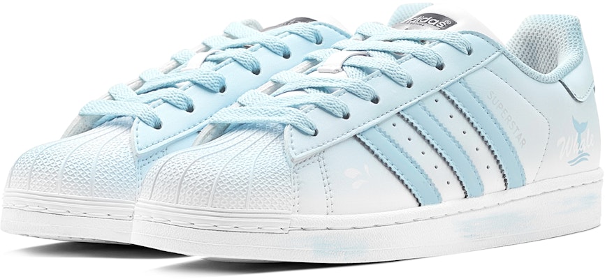 아디다스 오리지널 슈퍼스타 'Island Blue Whale' (커스텀) EG4958(TeamS-大海蓝鲸S-BOX) Lookbook 아디다스 오리지널 슈퍼스타 'Island Blue Whale' (커스텀) EG4958(TeamS-大海蓝鲸S-BOX)