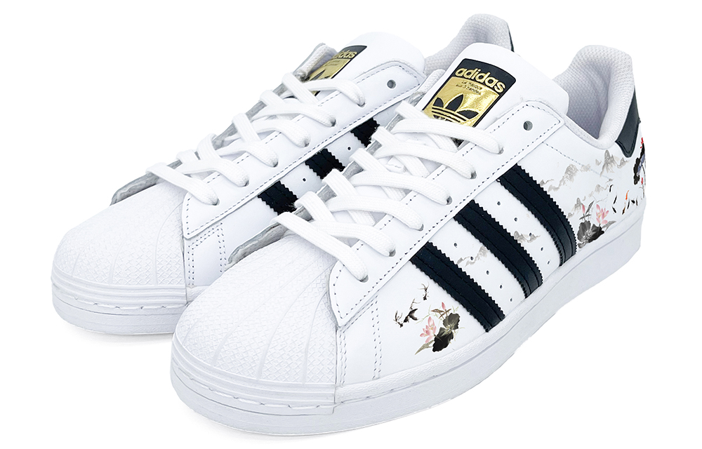 Lookbook [Sepatu Kustom] adidas Originals Superstar 'Koi Lotus' EG4958(Team2--锦鲤戏莲)
