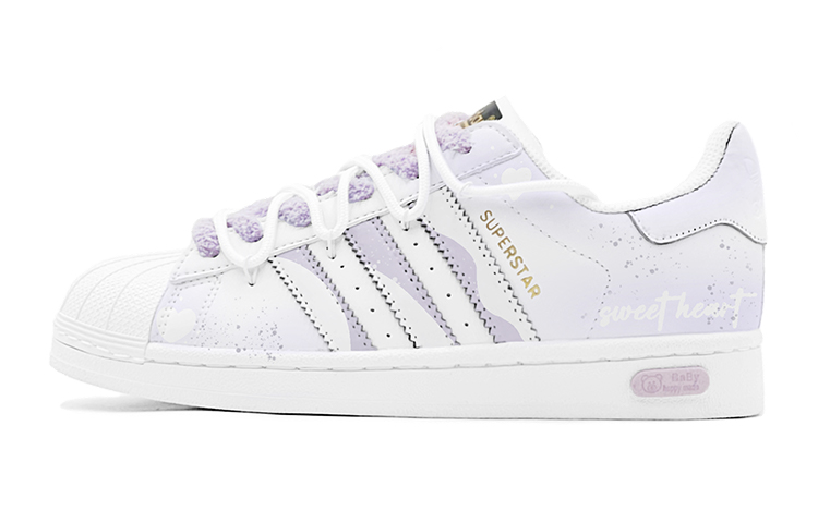 Order [Custom Shoes] adidas Originals Superstar 'Graffiti Corazón Dulce Lavanda' EG4958(TeamS-香芋紫甜心S-BOX)