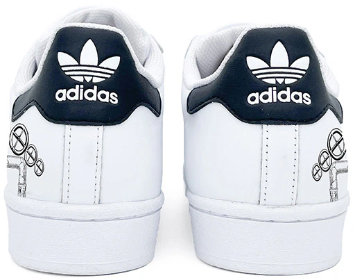 【訂製球鞋】adidas originals Superstar 貝殼頭 機械鳥 低筒 板鞋 男女款 黑色 Shop 【訂製球鞋】adidas originals Superstar 貝殼頭 機械鳥 低筒 板鞋 男女款 黑色