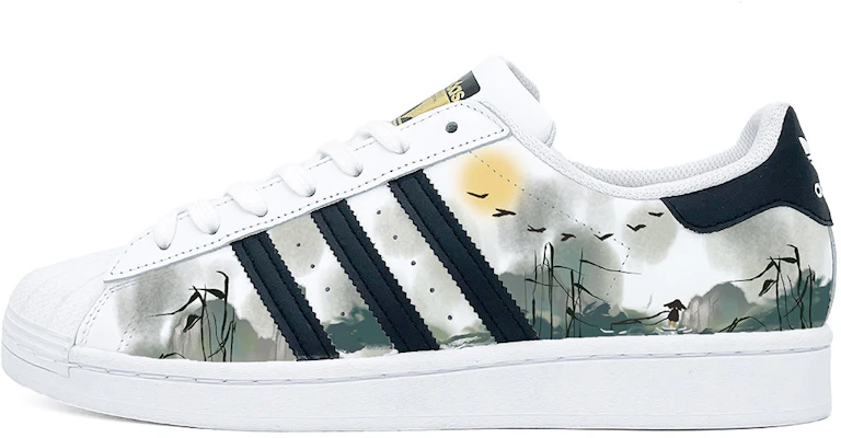 【訂製球鞋】adidas originals Superstar 貝殼頭 極簡墨藍 百搭潮流 低筒 板鞋 男女款 白藍灰 Order 【訂製球鞋】adidas originals Superstar 貝殼頭 極簡墨藍 百搭潮流 低筒 板鞋 男女款 白藍灰