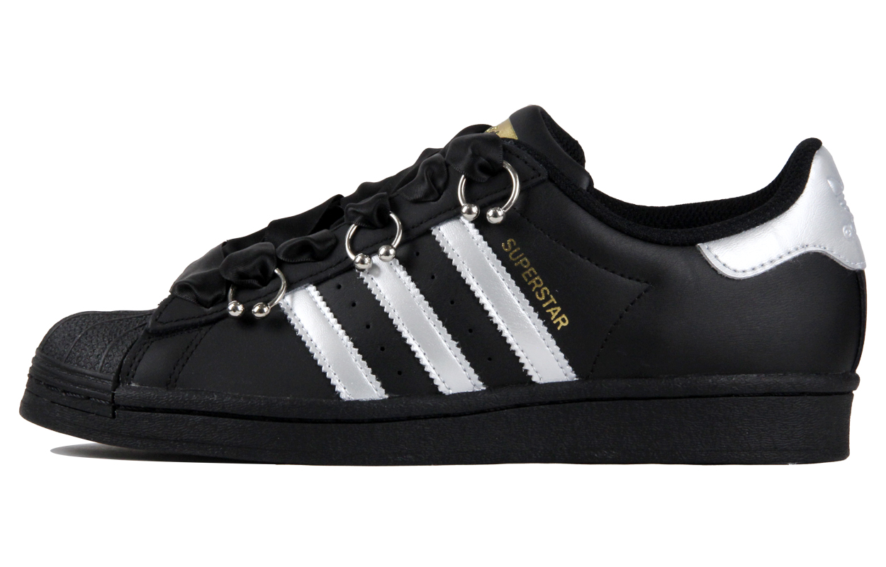 Buy [Sepatu Kustom] adidas Originals Superstar 'Hitam Perak Modern' EG4959(TeamJ-520摩登黑银情侣款)