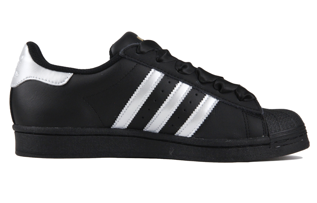 Lookbook [Sepatu Kustom] adidas Originals Superstar 'Hitam Perak Modern' EG4959(TeamJ-520摩登黑银情侣款)
