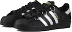 Shop 【客製化球鞋】 adidas originals Superstar 摩登黑銀 銀環 絲質鞋帶 無性別風格 時尚百搭與 四季款 高包覆性 輕便 低筒 運動鞋 男女皆宜 黑銀色