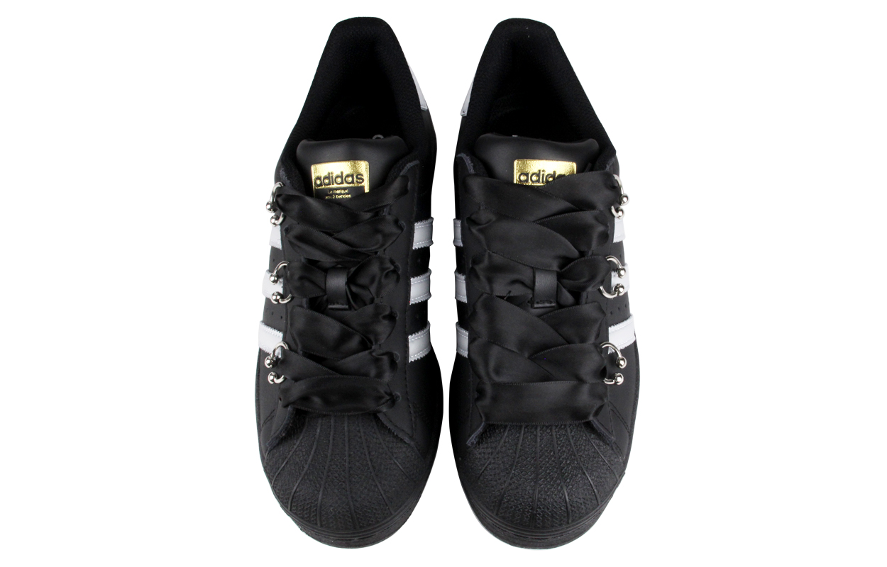 Purchase [Sepatu Kustom] adidas Originals Superstar 'Hitam Perak Modern' EG4959(TeamJ-520摩登黑银情侣款)