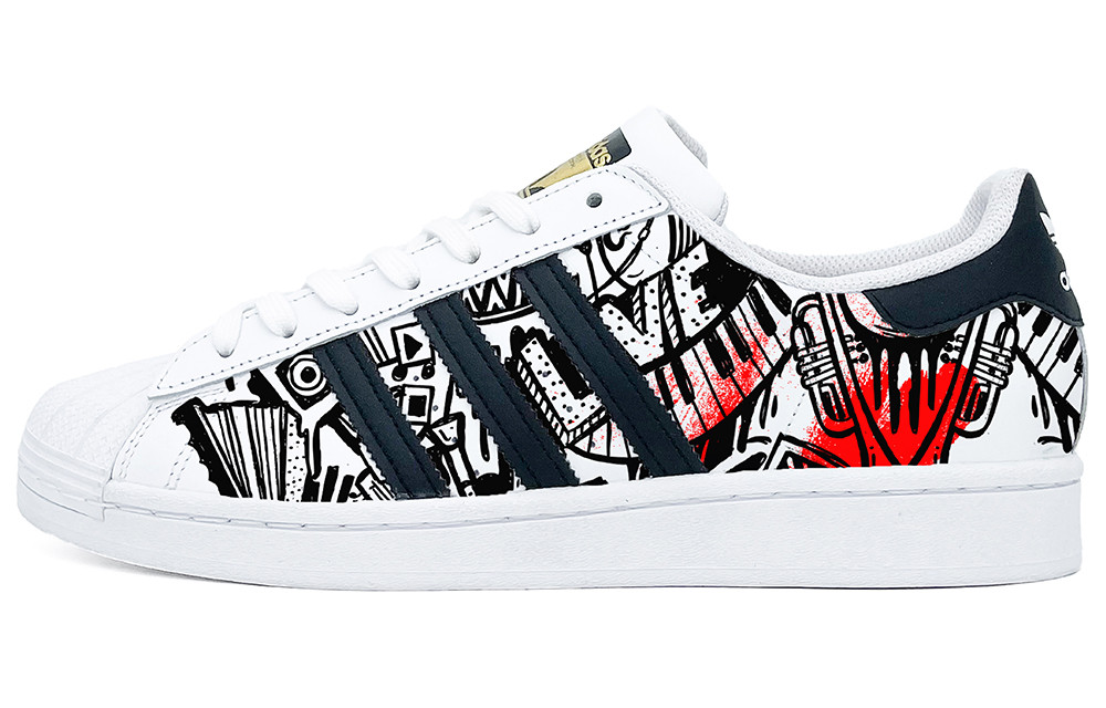 [Custom Shoes] adidas Originals Superstar 'Music Rhythm Black'