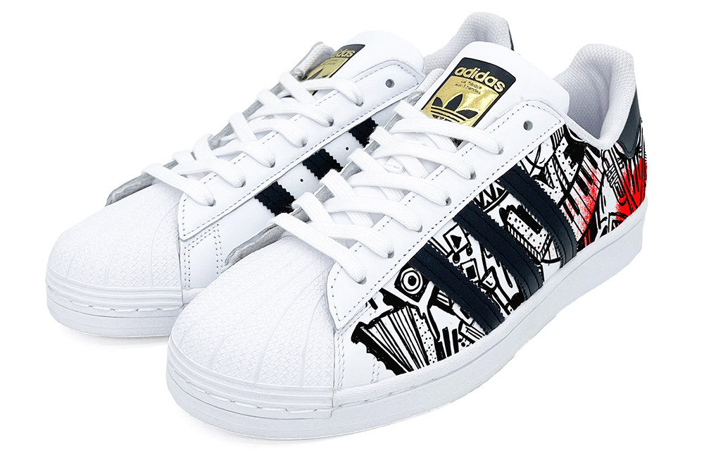 [Custom Shoes] adidas Originals Superstar 'Music Rhythm Black' 圖 4