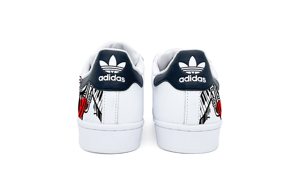[Custom Shoes] adidas Originals Superstar 'Music Rhythm Black' 圖 5