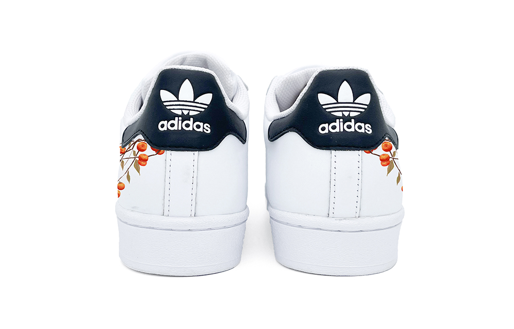 Shop [Sepatu Kustom] adidas Originals Superstar 'Oranye Kesemek' EG4958(Team2-柿柿如意)