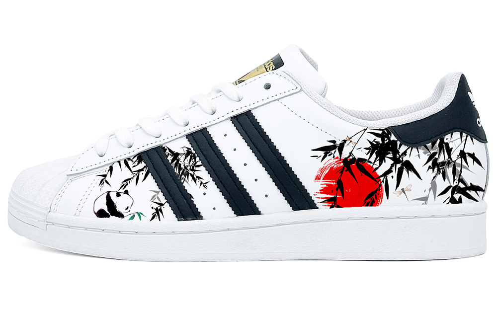 Order [定制鞋款] 阿迪达斯三叶草贝壳头‘东方熊猫黑红’ EG4958(Team2--东方熊猫)