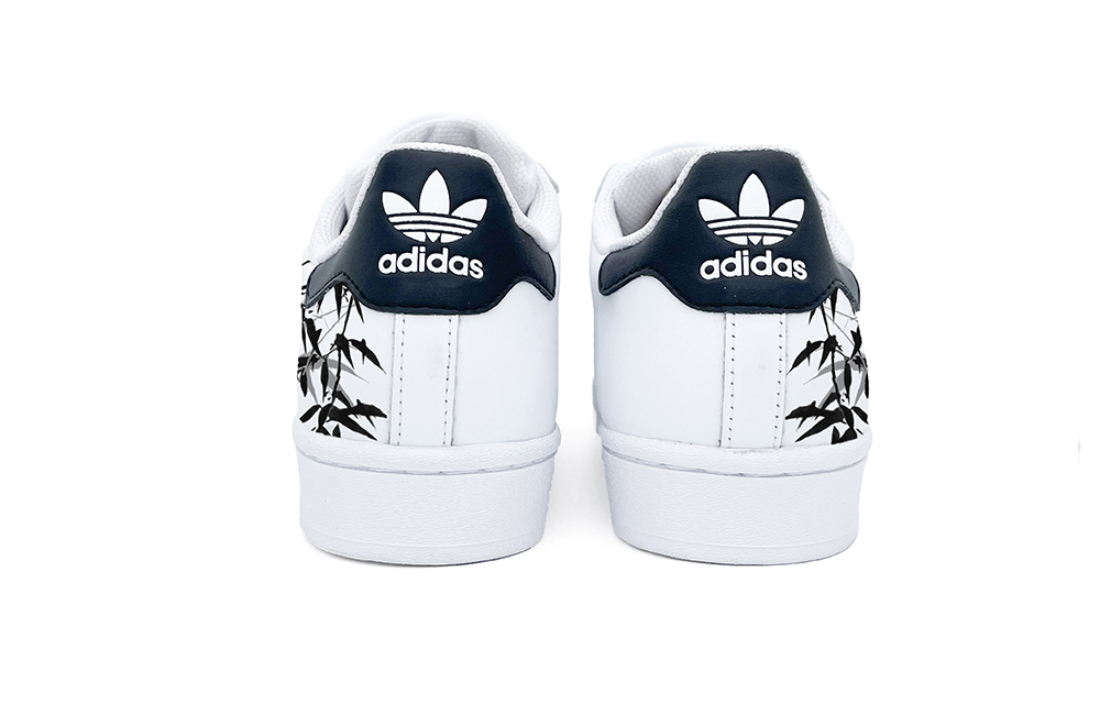 Purchase [定制鞋款] 阿迪达斯三叶草贝壳头‘东方熊猫黑红’ EG4958(Team2--东方熊猫)