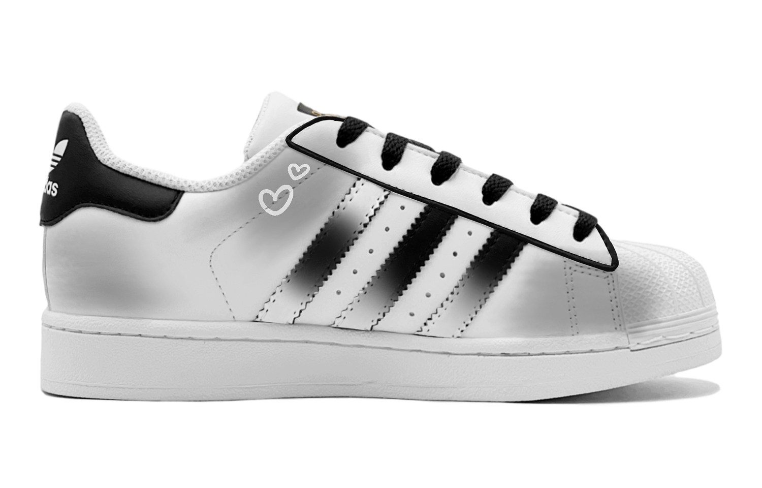 Lookbook [Zapatos Personalizados] adidas Originals Superstar 'Panda Graffiti' EG4958(TeamS2-星球熊猫S-BOX)