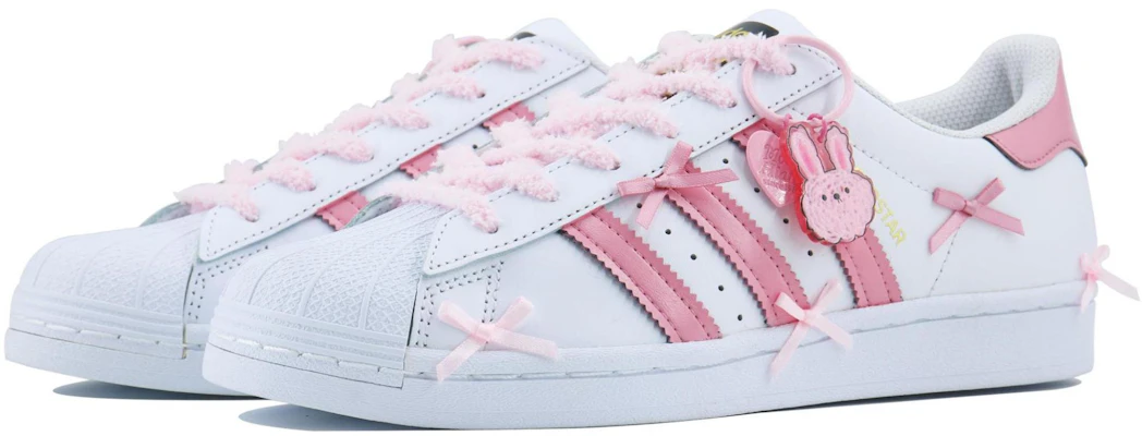 【訂製球鞋】adidas originals Superstar 蝴蝶結 SDS 氛圍感 粉嫩 休閒可愛 少女 低筒 板鞋 男女同款 粉白 Purchase 【訂製球鞋】adidas originals Superstar 蝴蝶結 SDS 氛圍感 粉嫩 休閒可愛 少女 低筒 板鞋 男女同款 粉白