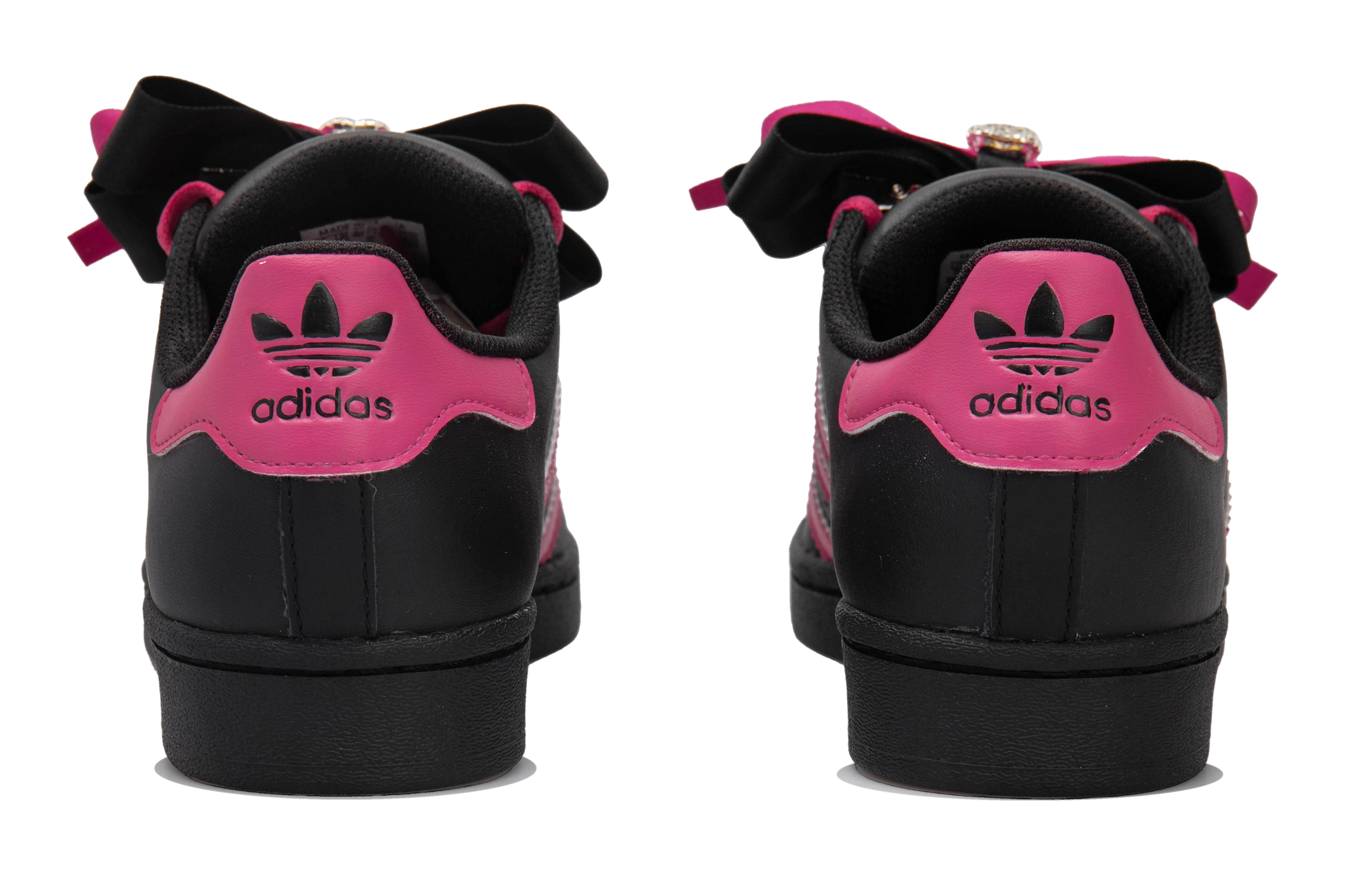[Custom Shoes] adidas Originals Superstar 'Pink Holiday Black-Pink Bow' 圖 5
