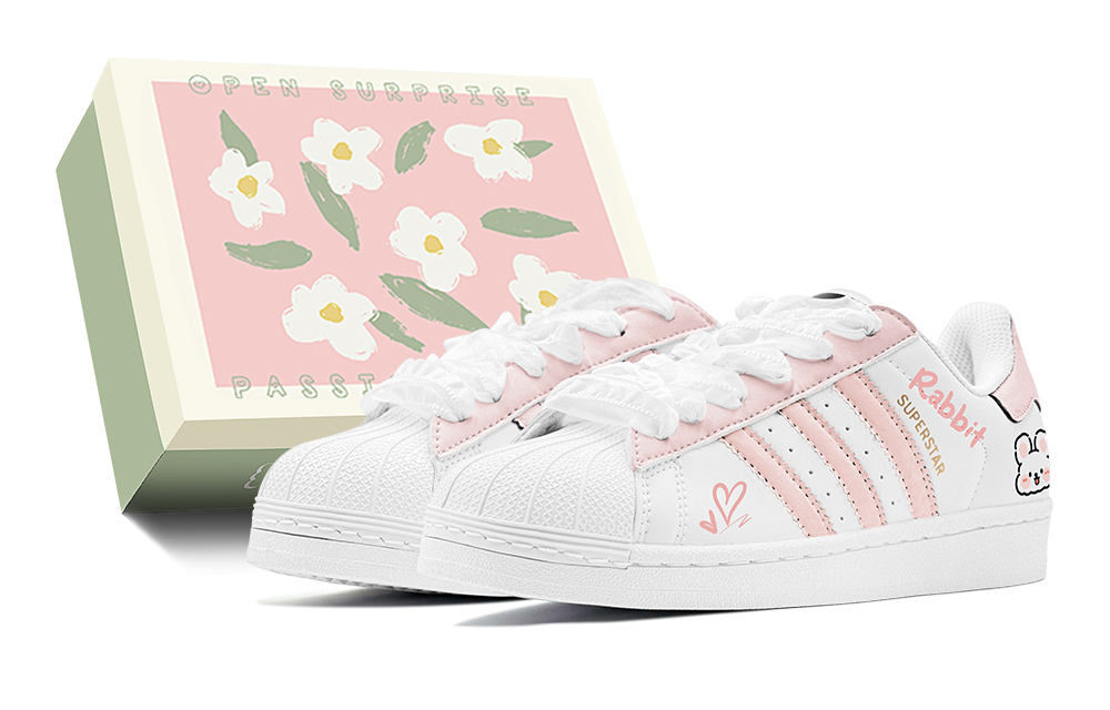Buy [Sepatu Kustom] adidas Originals Superstar 'Pink White Kelinci' EG4958(TeamS-萌趣兔兔S-BOX)