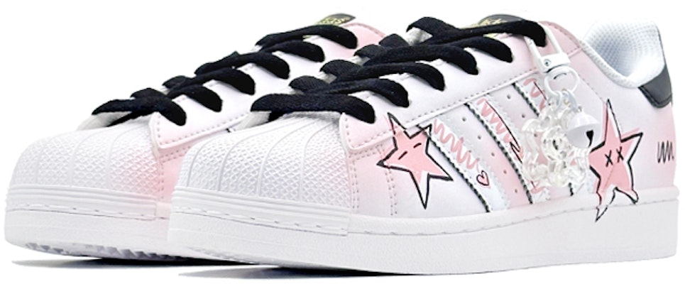 아디다스 오리지널 슈퍼스타 '핑크 화이트' (커스텀) EG4958(Team88-浪漫粉星S-BOX) Shop 아디다스 오리지널 슈퍼스타 '핑크 화이트' (커스텀) EG4958(Team88-浪漫粉星S-BOX)