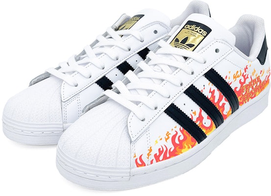 【訂製球鞋】adidas originals Superstar 貝殼頭 紅紅火火 火焰 低筒 板鞋 男女同款 紅色 Purchase 【訂製球鞋】adidas originals Superstar 貝殼頭 紅紅火火 火焰 低筒 板鞋 男女同款 紅色