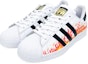 Purchase 【訂製球鞋】adidas originals Superstar 貝殼頭 紅紅火火 火焰 低筒 板鞋 男女同款 紅色