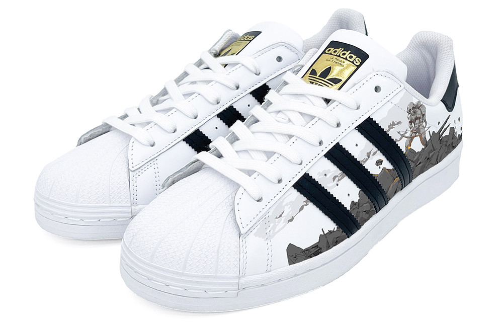 Shop [定制鞋款] adidas 三叶草 Superstar '生化危机灰色' EG4958(Team2-生化危机)