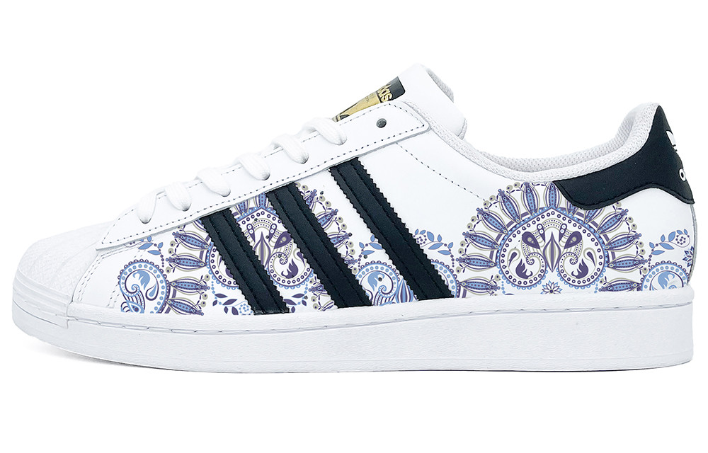 [Custom Shoes] adidas Originals Superstar 'Retro Blue-Grey Pattern'