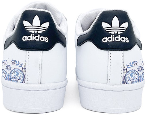 아디다스 오리지널 슈퍼스타 '레트로 청회색 패턴' (커스텀) EG4958(Team2-复古花纹) Shop 아디다스 오리지널 슈퍼스타 '레트로 청회색 패턴' (커스텀) EG4958(Team2-复古花纹)