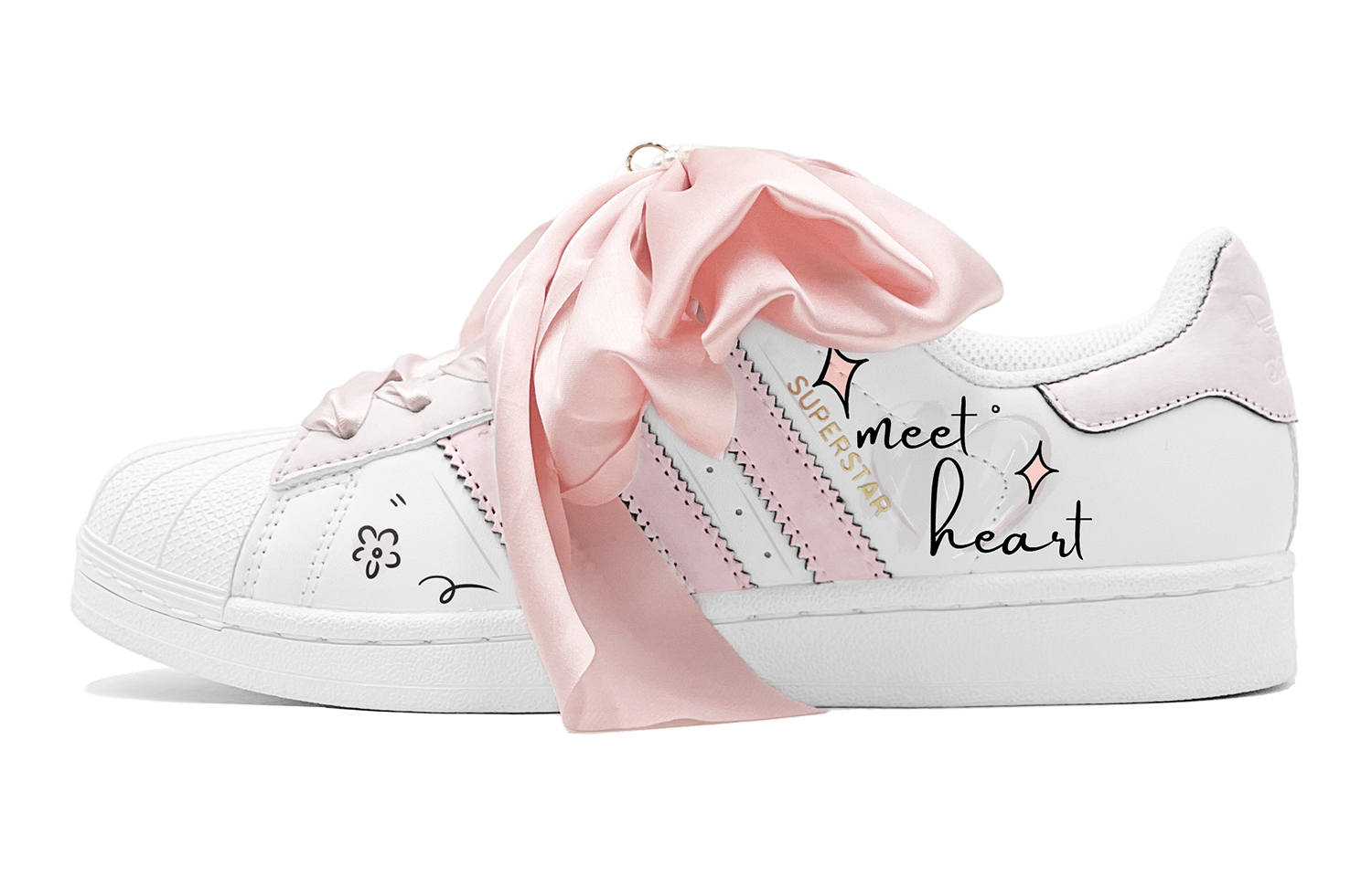 Order [Custom Shoes] adidas Originals Superstar 'Romantic 520 Pink Heart'