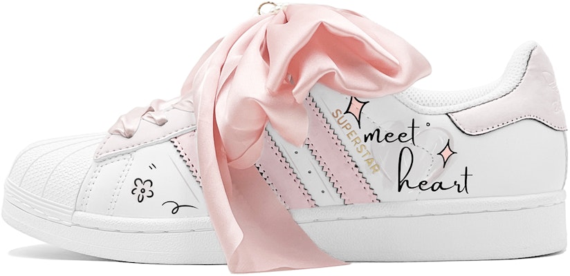 【客製化球鞋】 adidas originals Superstar 浪漫520 寶藏女孩 愛之心 可拆式蝴蝶結飾品 特製鞋盒 低筒 休閒板鞋 男女款 粉色 Order 【客製化球鞋】 adidas originals Superstar 浪漫520 寶藏女孩 愛之心 可拆式蝴蝶結飾品 特製鞋盒 低筒 休閒板鞋 男女款 粉色