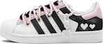 Order 아디다스 슈퍼스타 '로맨틱 픽셀 하트 - 블랙핑크' (커스텀) EG4958(TeamS2-黑粉爱心S-BOX)