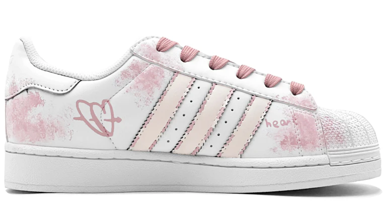 【訂製球鞋】 adidas originals SUPERSTAR 浪漫520 寶藏女孩 甜美搭配 甜心兔子 特殊鞋盒 低筒 草地鞋 男女同款 粉白 Lookbook 【訂製球鞋】 adidas originals SUPERSTAR 浪漫520 寶藏女孩 甜美搭配 甜心兔子 特殊鞋盒 低筒 草地鞋 男女同款 粉白