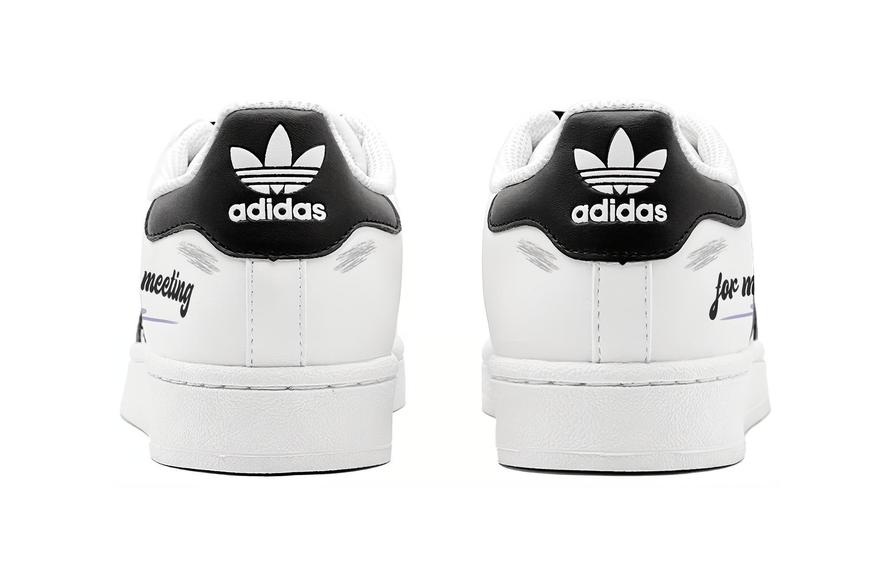 [Custom Shoes] adidas Originals Superstar 'Romantic Black-Purple' 圖 5