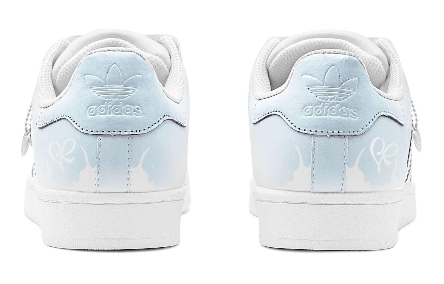 Purchase 오리지널 슈퍼스타 '로맨틱 아이스 블루 러브' 커스텀 슈즈 EG4958(TeamS-蓝白爱心S-BOX)